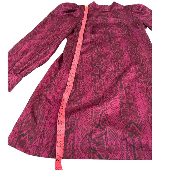 Purple snake print open back mini dress - Picture 8 of 12